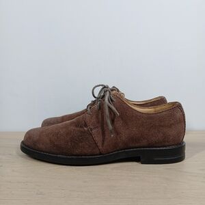 H.S. Trask Brown Leather Lace-Up Oxford Dress Shoes‎ 302